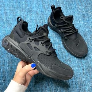 NWOT Nike React Presto Sneakers in Triple Black